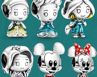 Charm de joyería Pandora de la serie Disney en plata de ley S925