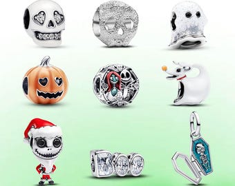 S925 Sterling Silver Halloween Ghost Series Pandora Jewelry Charm