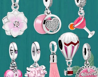 S925 sterling silver pink series Pandora jewelry Pendant