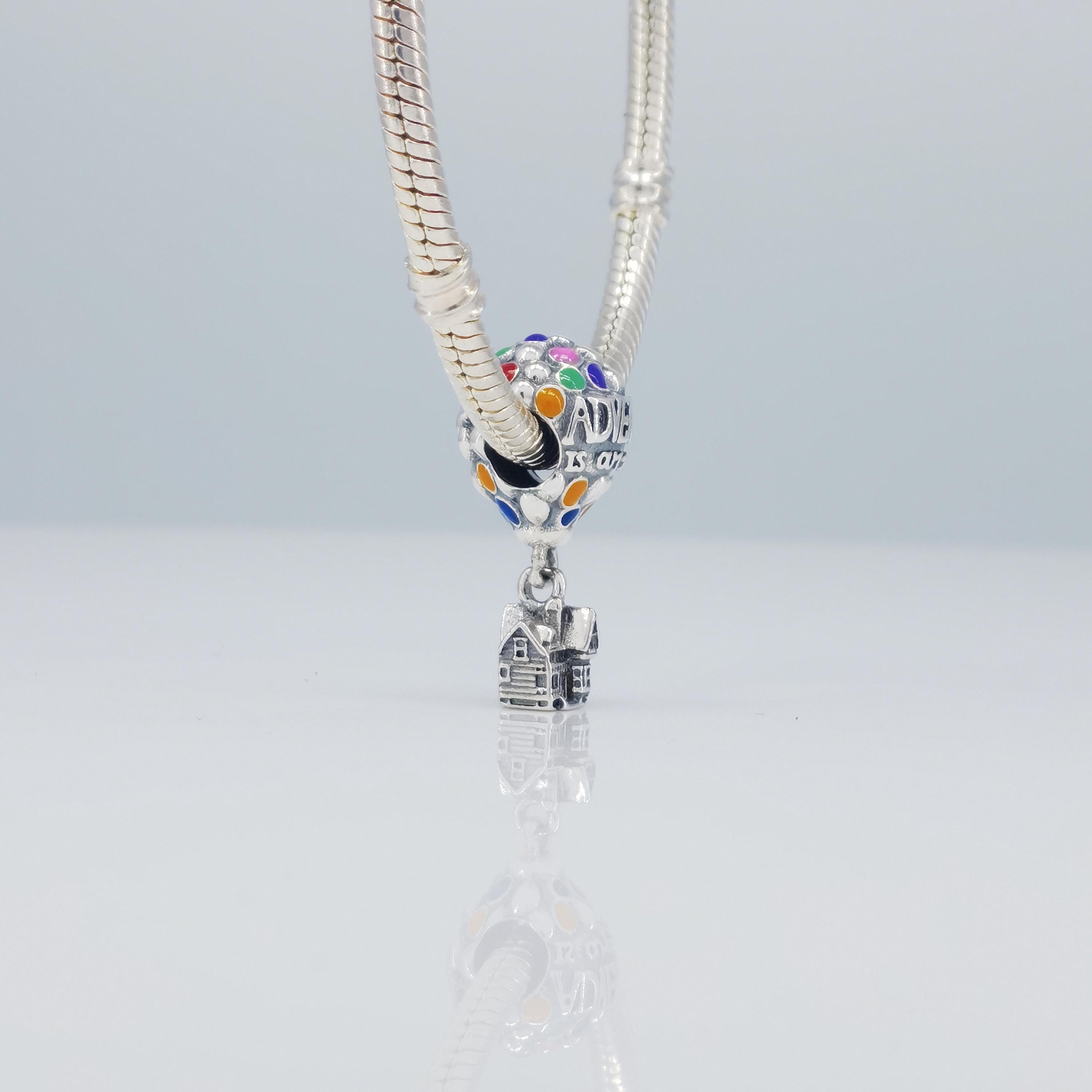 Pandora X Disney Pixar up House & Balloons Silver Charm - Etsy