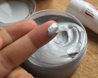 Nabi Temporary Hair Color Pigment Gel Wax Mud Non-stick Light Ash Gray Silver (75g/120g)