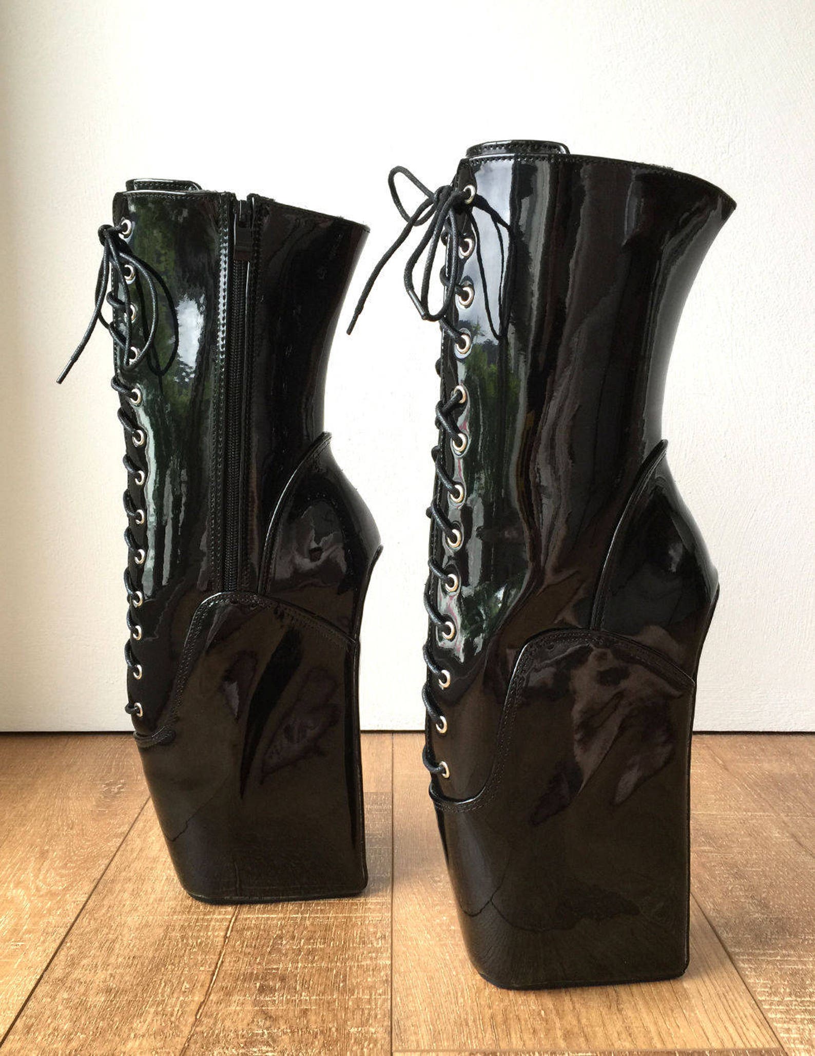begin iii (w/ zip) ballet wedge hoof heelless fetish pointe training newbies begin iii (w/ zip) ballet wedge hoof heelless fetish pointe training newbies