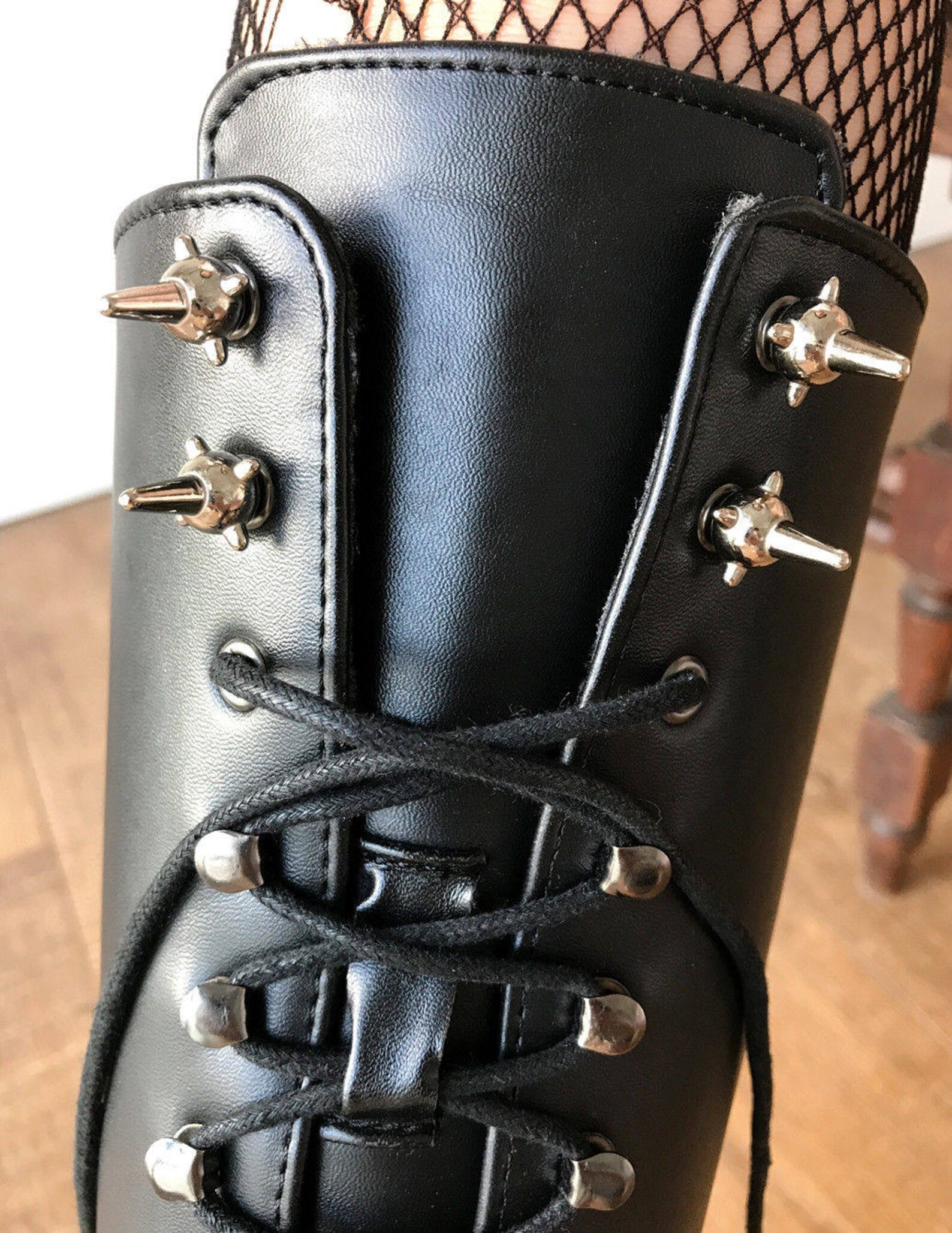 rtbu ballet wedge knee hi saturn spike stud speed hook matte black