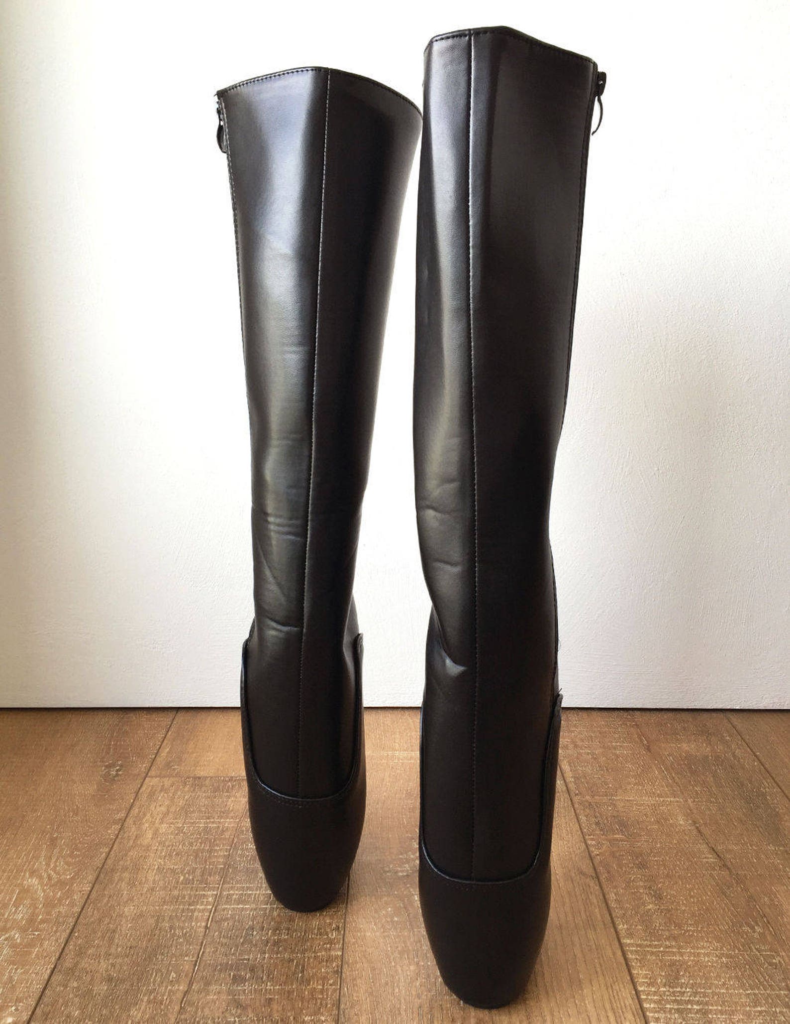 rtbu soap (zip) custom circumference fetish ballet wedge pointe knee boots hoof