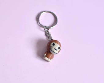 Chaveiro de macaco impresso em 3D – Pingente de bolsa estilo BAPE Y2K