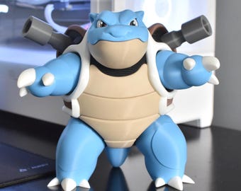 Figura de Tartaruga Azul | Tartaruga Blindada Impressa em 3D, Decoração para Gamers