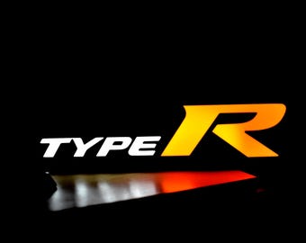 Caixa de Luz para Honda Civic Type R | Luz de Mesa LED Impressa em 3D