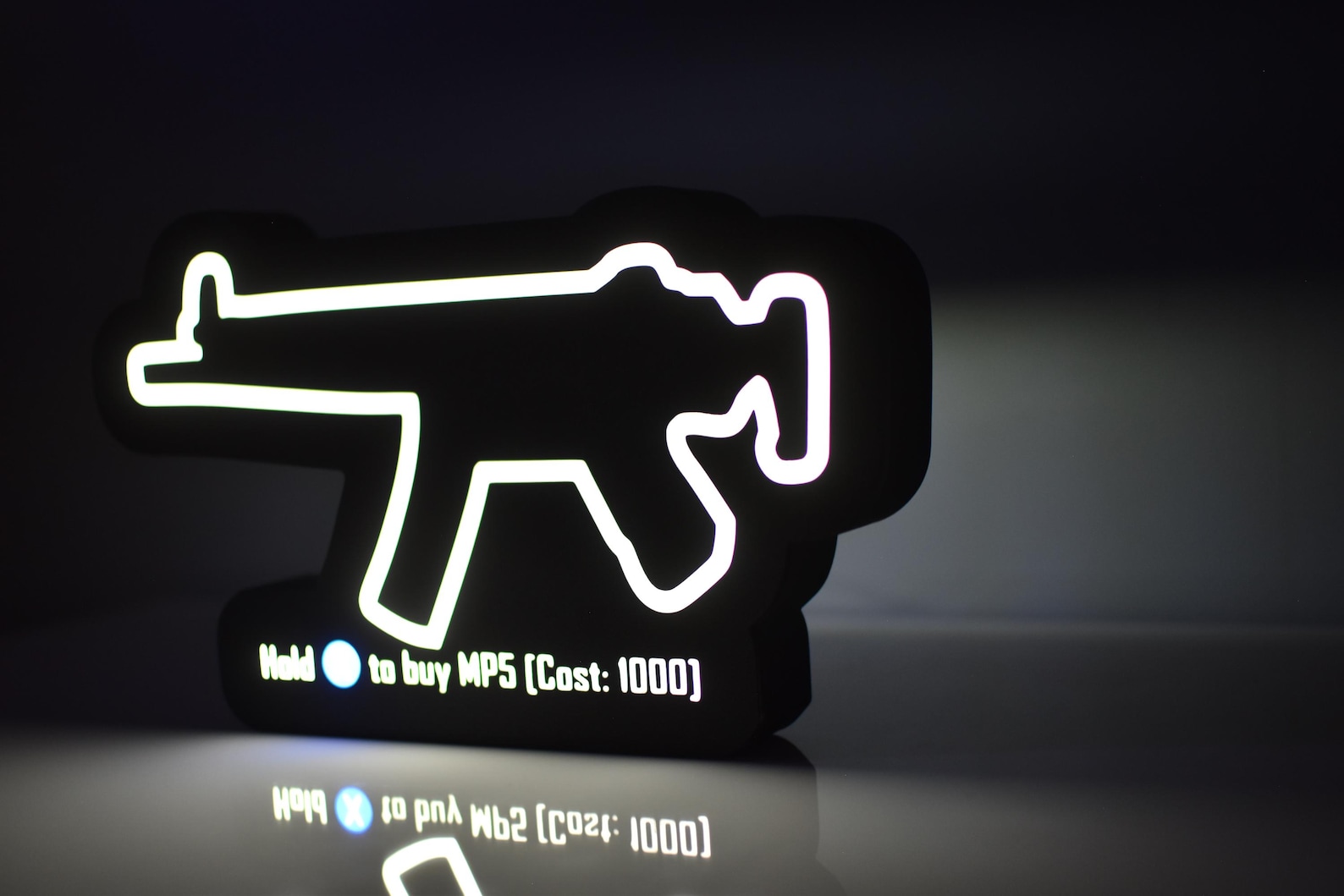 MP5 LED Lightbox | Zombies-inspired Gaming Room Decor - Etsy