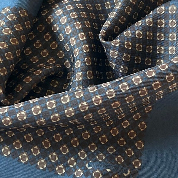 Hermes Silk Scarf  Handkerchief - Vintage