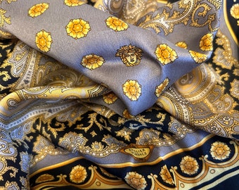 Vintage Atelier Versace Silk Handkerchief Scarf