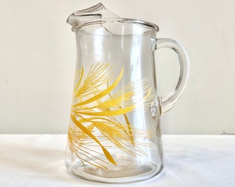 Libbey Glass Wheat Ice Lip Pitcher - 1973