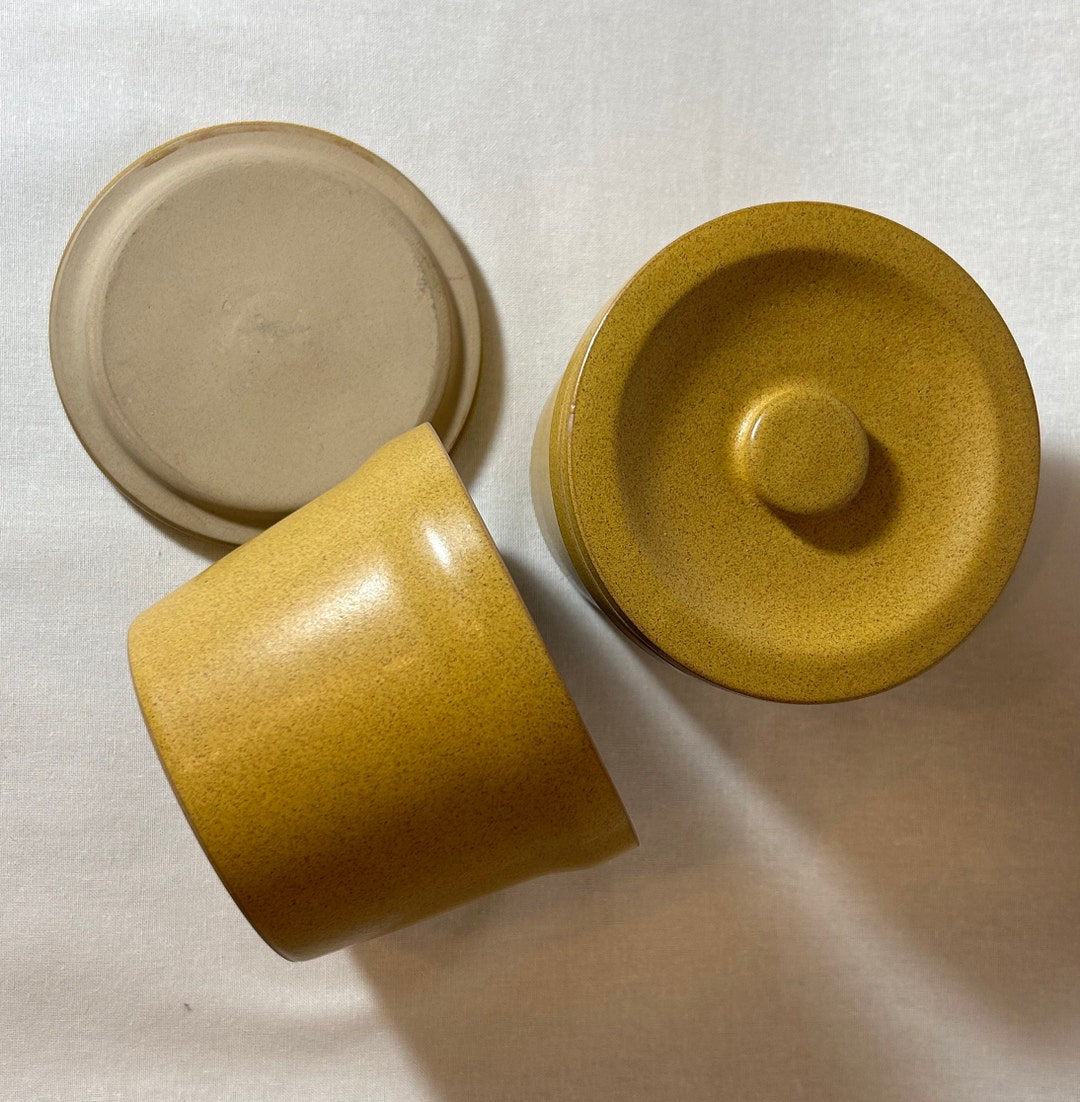 Vintage Denby Stoneware Jars With Lids . Set of Two Etsy