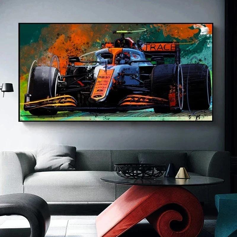 Formula 1 Racing Canvas Art | Abstract Racing Pictures - Etsy