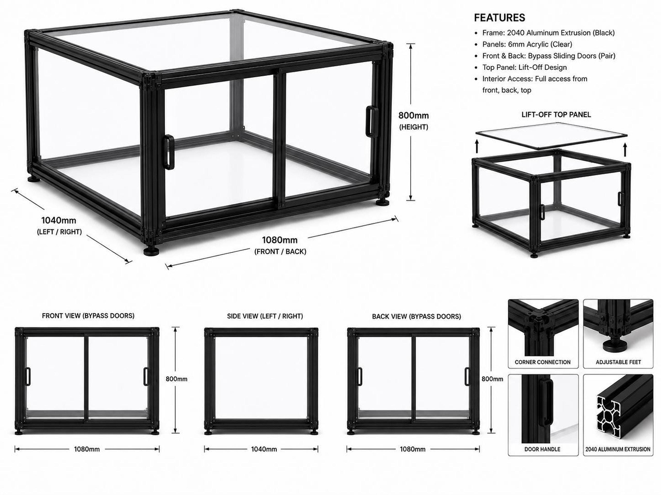 CNC Enclosure Plan for Shapeoko 5.1 Pro, Aluminum Extrusion Design