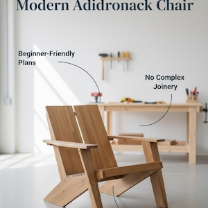 Progetti moderni per sedie Adirondack / Lavorazione del legno per salotti da esterno adatti ai principianti (PDF) immagine 6