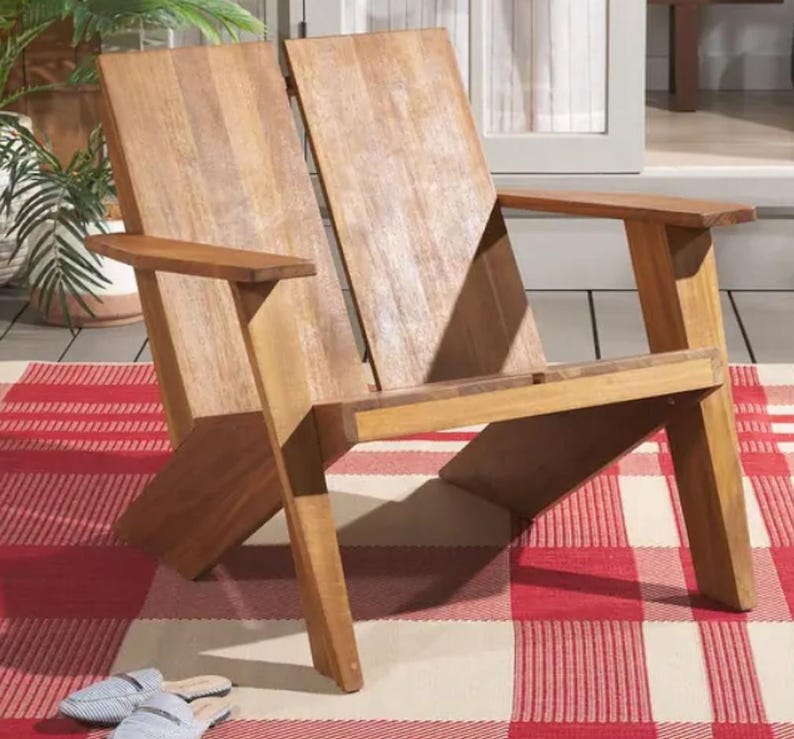 Progetti moderni per sedie Adirondack / Lavorazione del legno per salotti da esterno adatti ai principianti (PDF) immagine 2