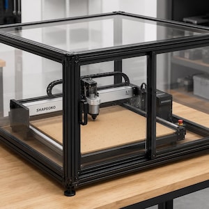 CNC Enclosure Plan for Shapeoko 5.1 Pro, Aluminum Extrusion Design (PDF Download)