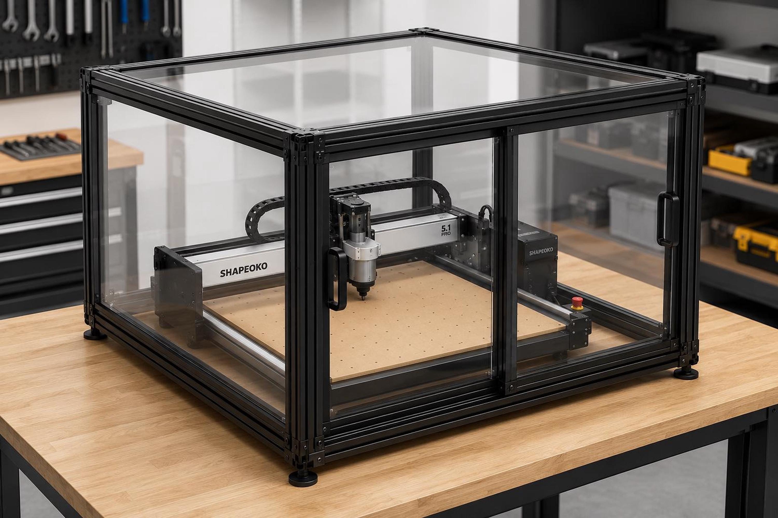shokopokoページ CNC Enclosure Plan for Shapeoko 5.1 Pro, Aluminum Extrusion Design