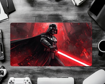 Alfombrilla de escritorio para videojuegos de Darth Vader, decoración de oficina de Star Wars