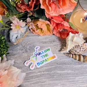 ADHD, ADD, Exekutiv Dysfunktion, Neurovielfalt, Neurospicy, Vinyl Aufkleber, Aufkleber, Dopamin, Neurodivergent, ODD Follow the Dopamine