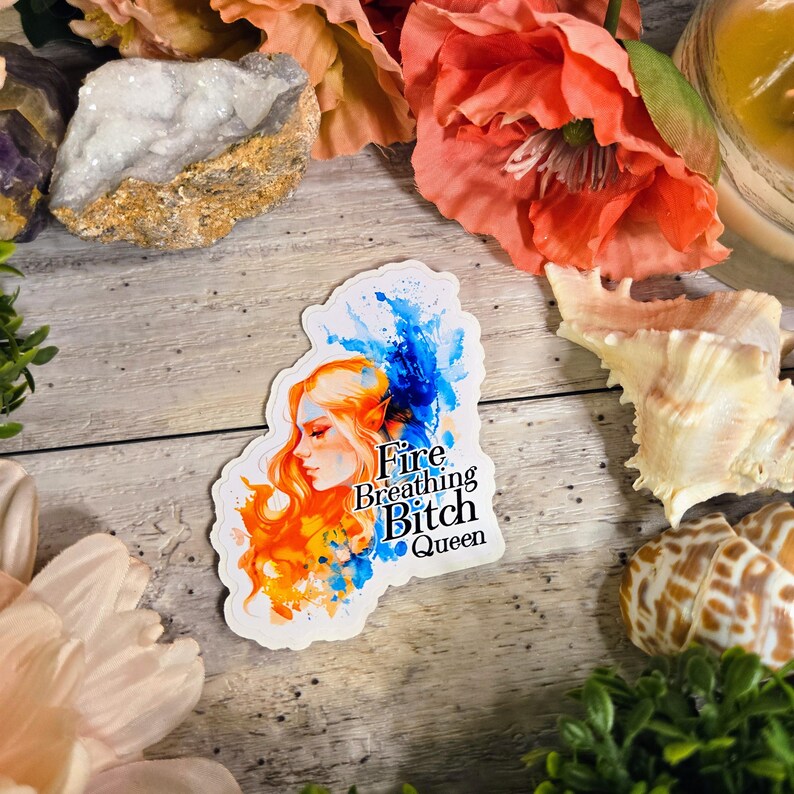 Throne of Glass Vinyl Sticker: Manon Blackbeak, The Thirteen Fire Breathing