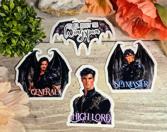 ACOTAR Bat Boys Vinyl Aufkleber Aufkleber - Spannweite, Cassian