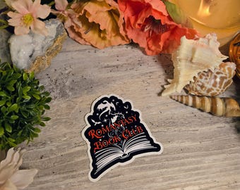 Romantasy Book Club Sticker: Book Reader Vinyl Decal