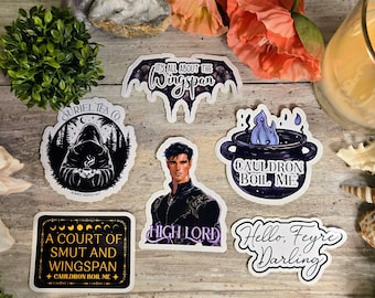 ACOTAR Night Court Vinyl Aufkleber: Feyre, Rhysand, Velaris Aufkleber