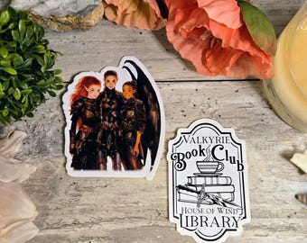 ACOTAR Vinyl Aufkleber Sticker: Night Court, Velaris, Feyre, Rhysand, Walküre