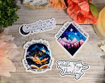 ACOTAR Vinyl Sticker: To The Stars who listen and the dreams that are answered