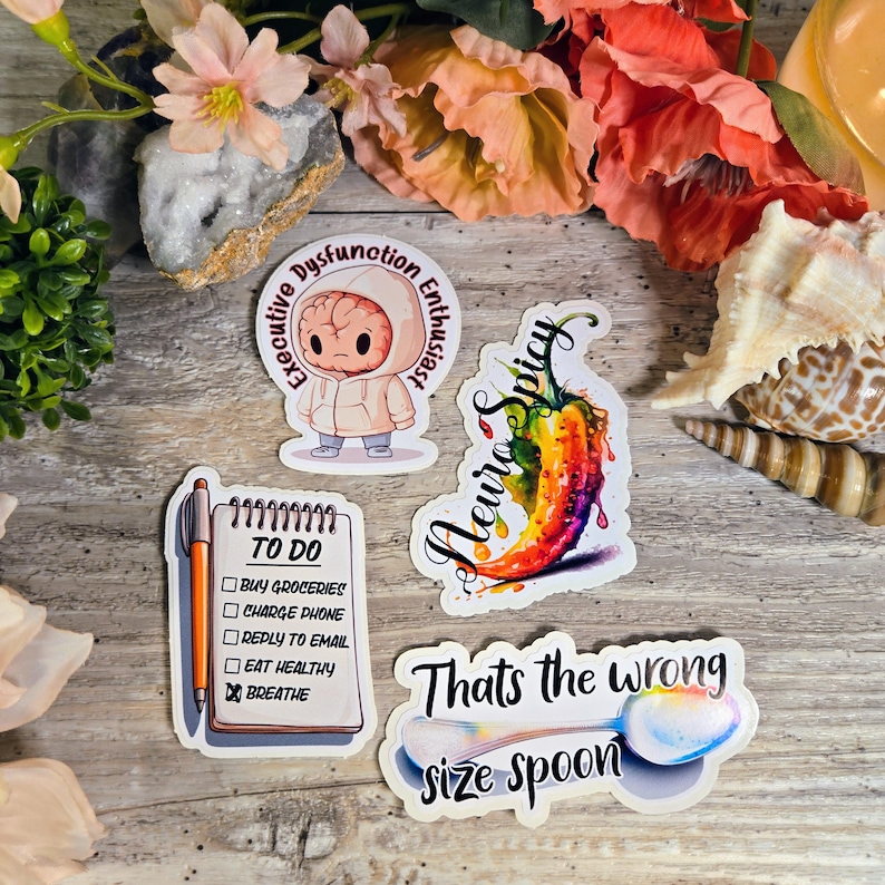 ADHD, ADD, Exekutiv Dysfunktion, Neurovielfalt, Neurospicy, Vinyl Aufkleber, Aufkleber, Dopamin, Neurodivergent, ODD ADHD Set