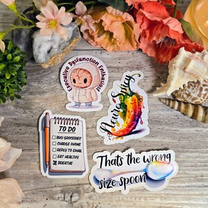 ADHD, ADD, Executive Dysfunction, Neurodiversity, Neurospicy, Vinyl Decal, Sticker, Dopamine, Neurodivergent, ODD ADHD Set