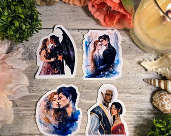 ACOTAR Lovers Vinyl Decal Sticker: Nesta, Cassian, Night Court