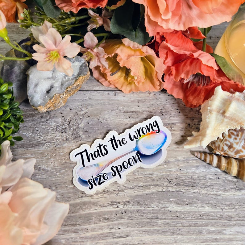 ADHD, ADD, Exekutiv Dysfunktion, Neurovielfalt, Neurospicy, Vinyl Aufkleber, Aufkleber, Dopamin, Neurodivergent, ODD Wrong Spoon