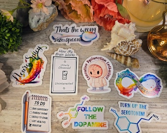 ADHD, ADD, Exekutiv Dysfunktion, Neurovielfalt, Neurospicy, Vinyl Aufkleber, Aufkleber, Dopamin, Neurodivergent, ODD