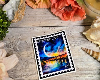Crescent City Vinyl Aufkleber: Bryce Quinlan, Hunt Athalar, Maas