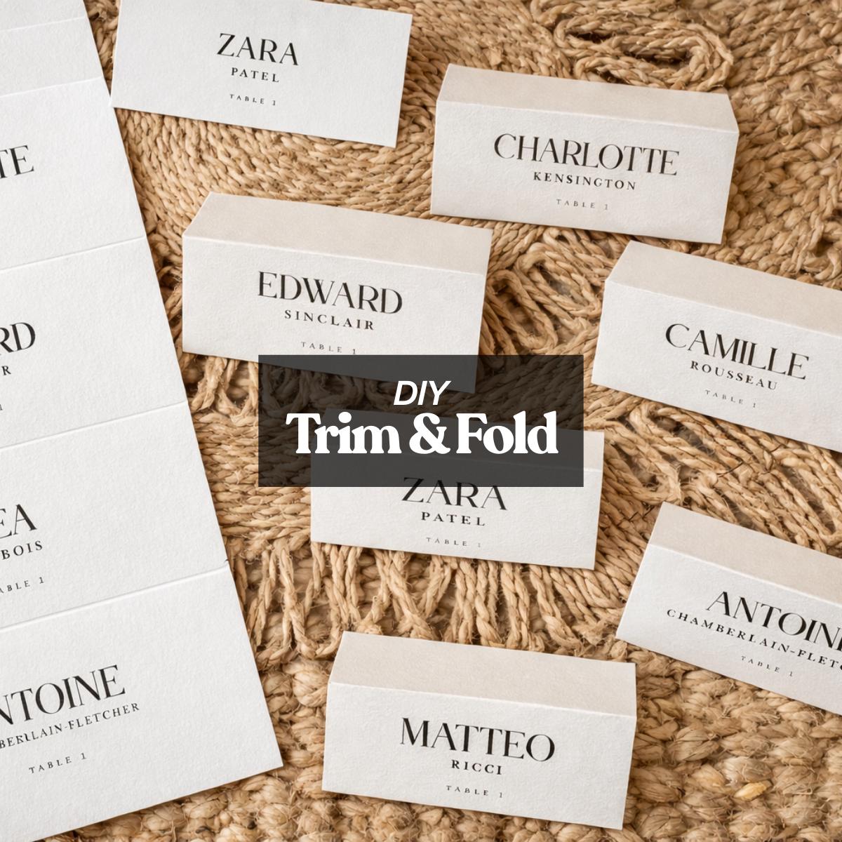 Table Name Guests Traditional Wedding Guest Table Place Name Cards Template | Elegant ...