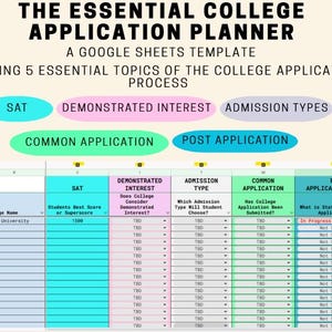 The Essential College Application Planner