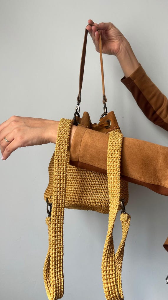 Handmade Cream Crochet Backpack - Etsy display picture 1