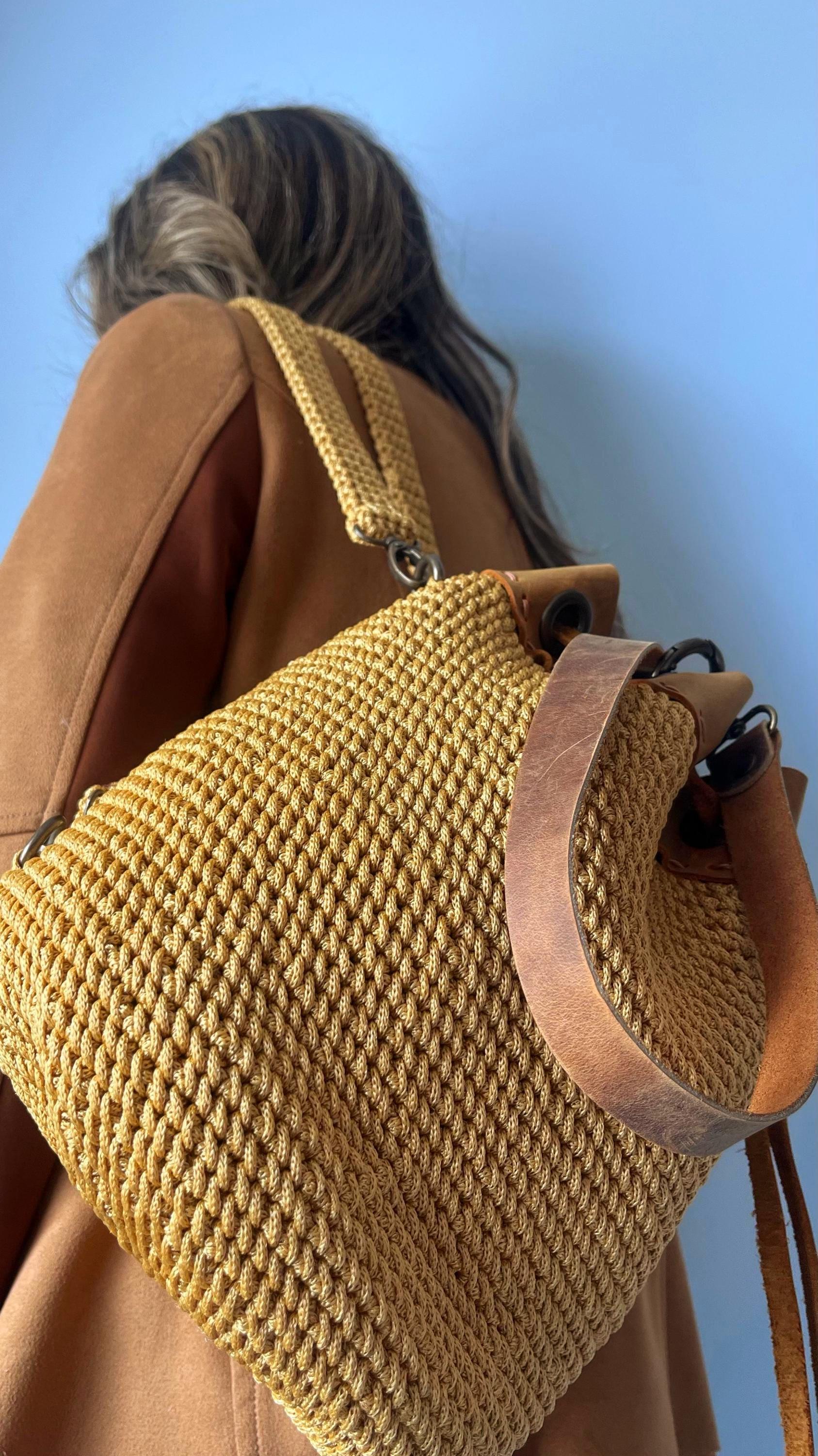 MZ Fair Trade Handmade Cotton Crochet Backpack – Natural Cream Sayulita Backpack in Natural Medallion Crochet – The Sak main image 3
