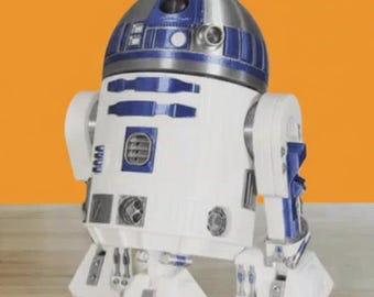 R2-D2 Inspired Droid STL File | 3D Printable Sci-Fi Robot Model