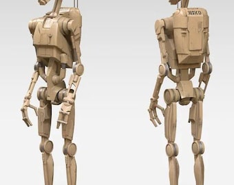 Battle Droid STL File | Sci-Fi Robot Miniature | 3D Printable Droid Model for Tabletop & Display