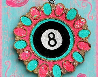 Lucky 8-Ball Glitter Freshie