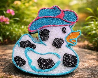 Cowboy Cow Print Duck freshies