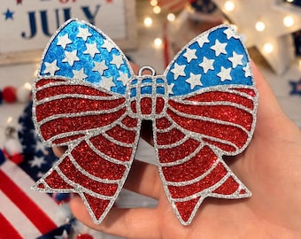 American Flag Bow Freshie