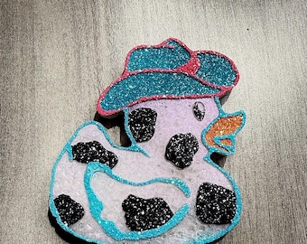 Pato fresco con estampado de vaca vaquera