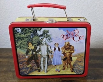 Lonchera metálica vintage de 1998 de la serie El Mago de Oz n.° 1 de Turner Entertainment