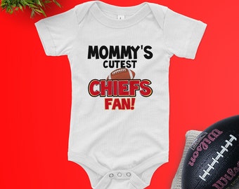 Mommys Cuttest Chiefs Fan Baby bodysuit