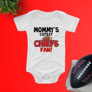 Mommys Cuttest Chiefs Fan Baby bodysuit