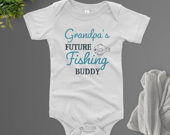 Grandpas Future Fishing Buddy Baby Boy Bodysuit